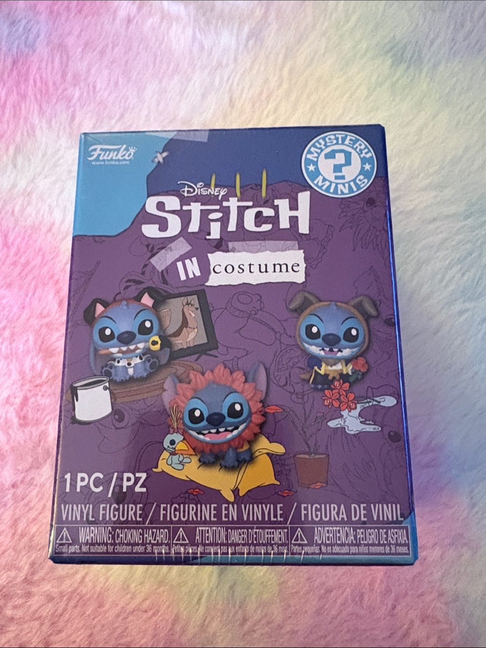 Funko Stitch In Costume Mystery Mini - Purple and Blue Packaging